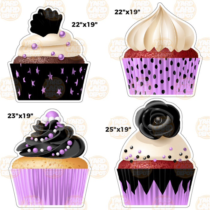 HALF SHEET SF Large Cupcakes- Choose a Color