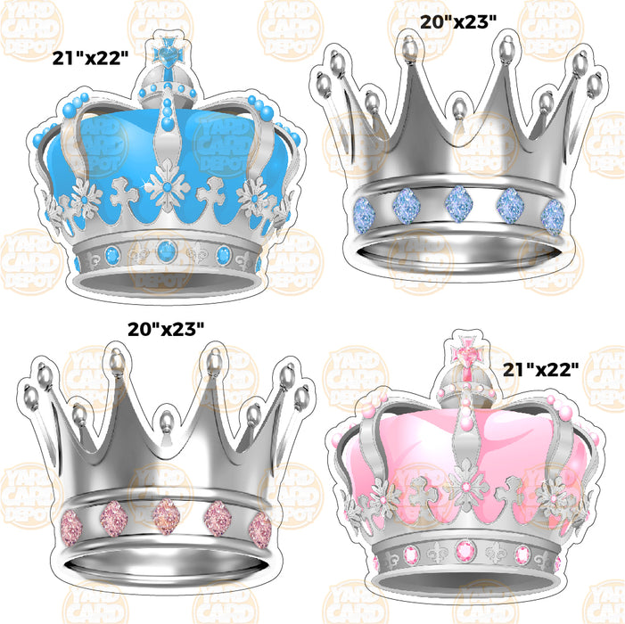 HALF SHEET Silver Crowns- Choose a Color