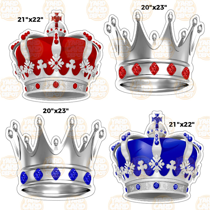 HALF SHEET Silver Crowns- Choose a Color