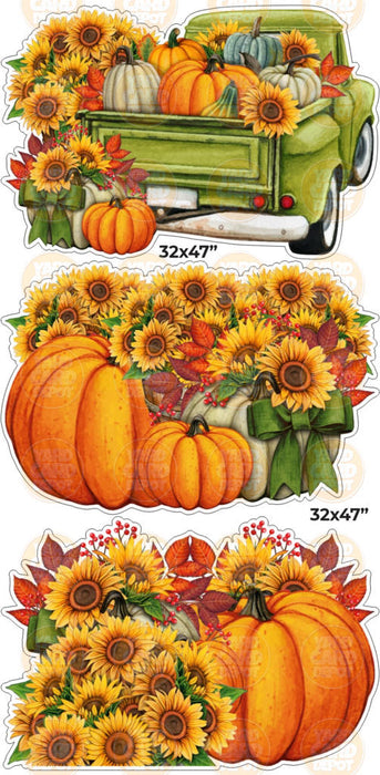 EZ Jumbo Panels Fall Pumpkin & Sunflower