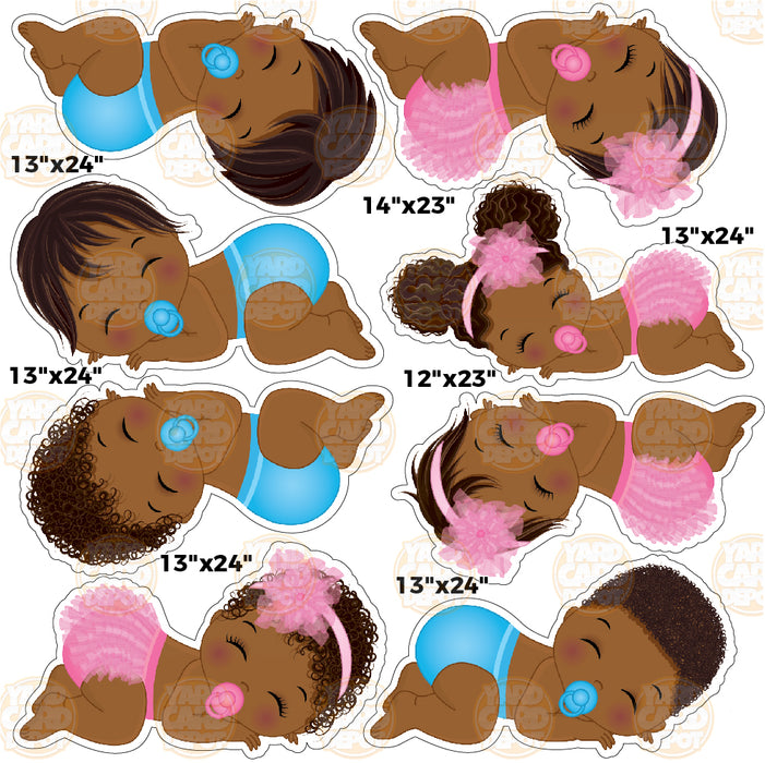 HALF SHEET Sleeping Babies- Choose a Skin Tone