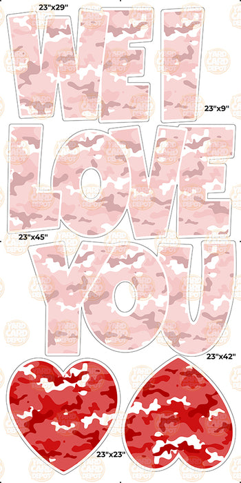 We / I Love you “EZ Set” 23in Lucky Guy- Baby Pink