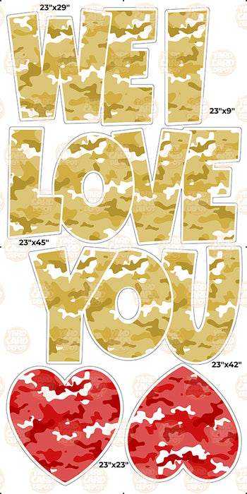 We / I Love you “EZ Set” 23in Lucky Guy- Gold