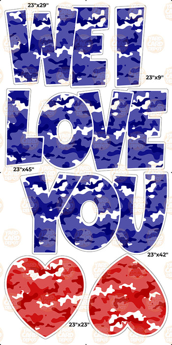 We / I Love you “EZ Set” 23in Lucky Guy- Navy Blue