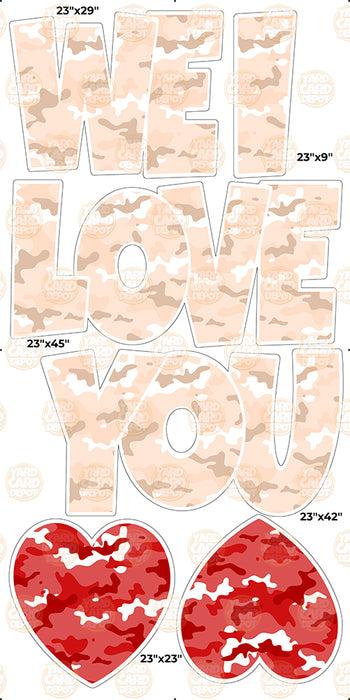 We / I Love you “EZ Set” 23in Lucky Guy- Pastel Orange