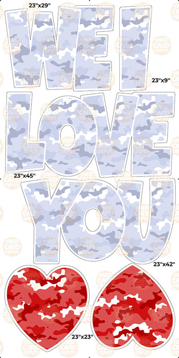 We / I Love you “EZ Set” 23in Lucky Guy- Pastel Purple