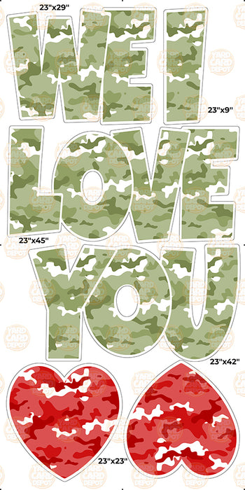 We / I Love you “EZ Set” 23in Lucky Guy- Sage Green