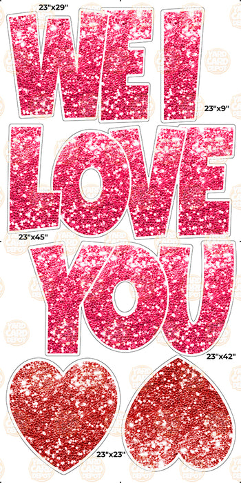 We / I Love you “EZ Set” 23in Lucky Guy- Tik Tok Pink