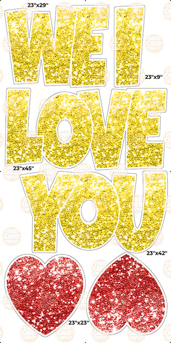 We / I Love you “EZ Set” 23in Lucky Guy- Yellow