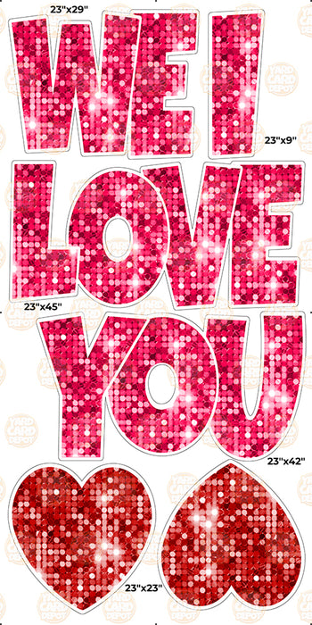 We / I Love you “EZ Set” 23in Lucky Guy- Tik Tok Pink