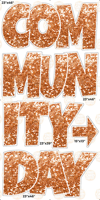 Community Day EZ Set 23in Lucky Guy- Burnt Orange (Choose a Fill)