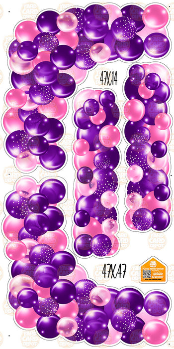 Balloon Columns and Arches- Pink / Purple