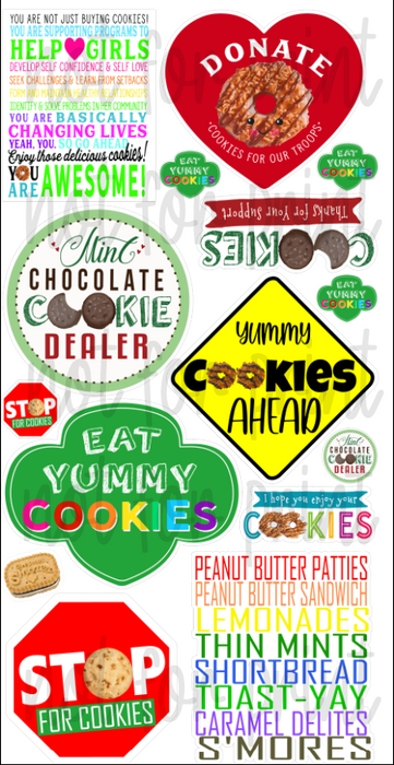 Girl Scout Cookies Signs 2