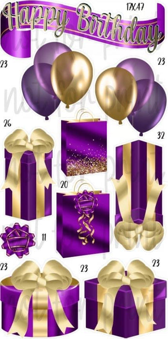HBD Gift Packs- Purple & Gold