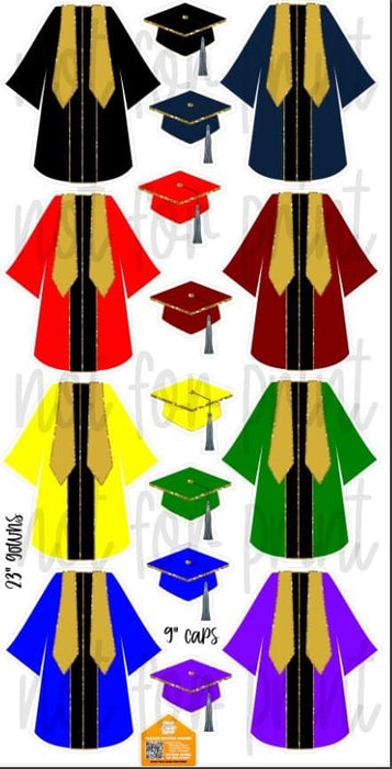 Grad Gowns 23”- Gold