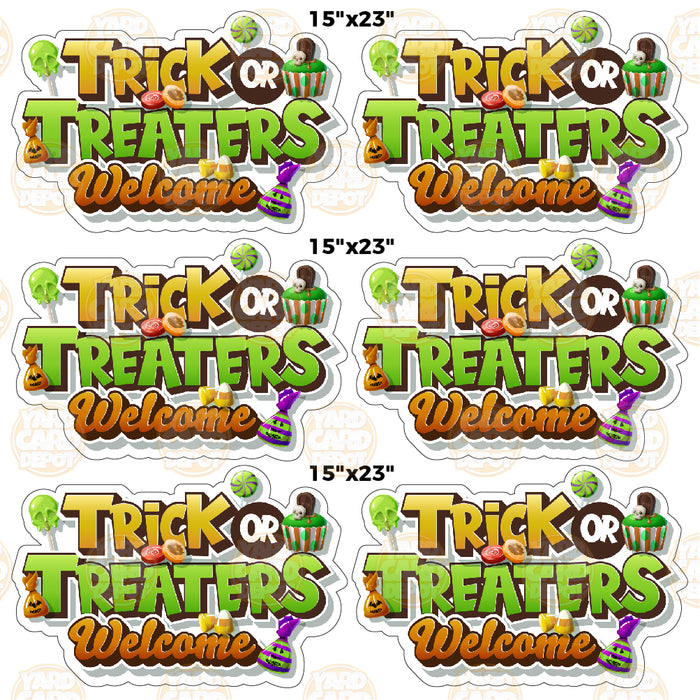 HALF SHEET Trick or Treaters Welcome- Small
