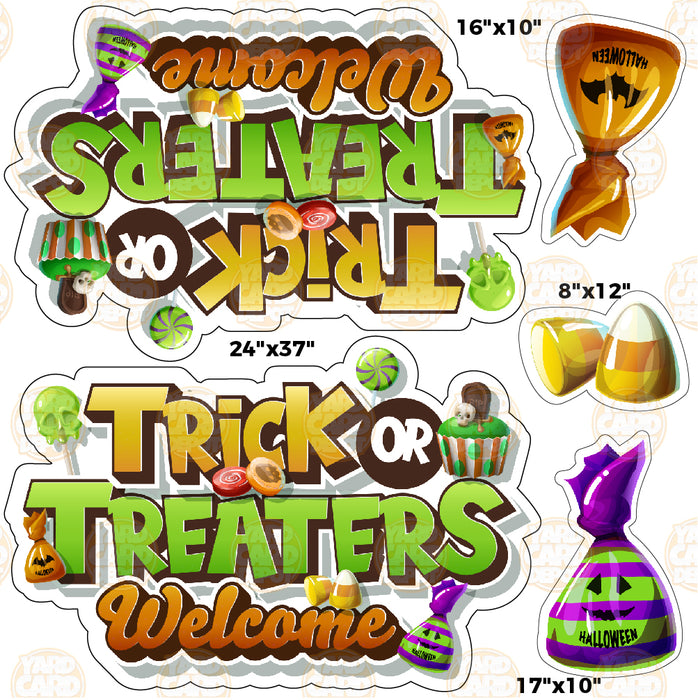 HALF SHEET Trick or Treaters Welcome- Large