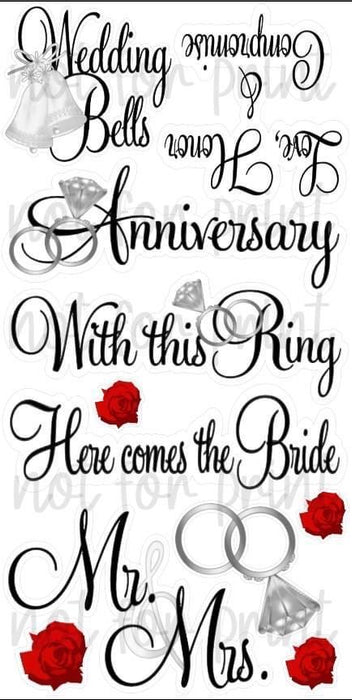 Mr & Mrs Wedding / Anniversary / Burst