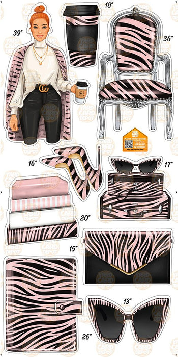 Zebra Boss - Baby Pink