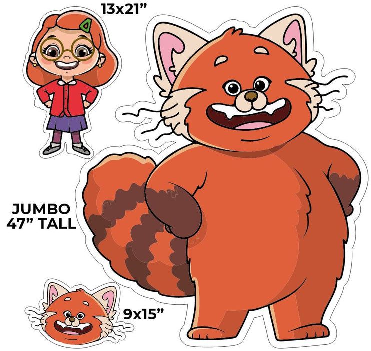 HALF SHEET Jumbo Inspired Red Panda & Meilin