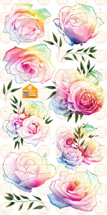 Beautiful Roses- Rainbow